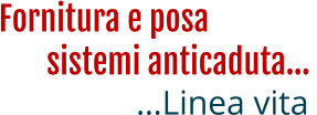 Fornitura e posa …Linea vita sistemi anticaduta…