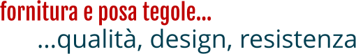 fornitura e posa tegole…  …qualità, design, resistenza
