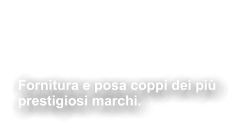 Fornitura &  posa Coppi Fornitura e posa coppi dei più  prestigiosi marchi.